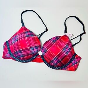 Victoria's Secret Red Plaid Bra